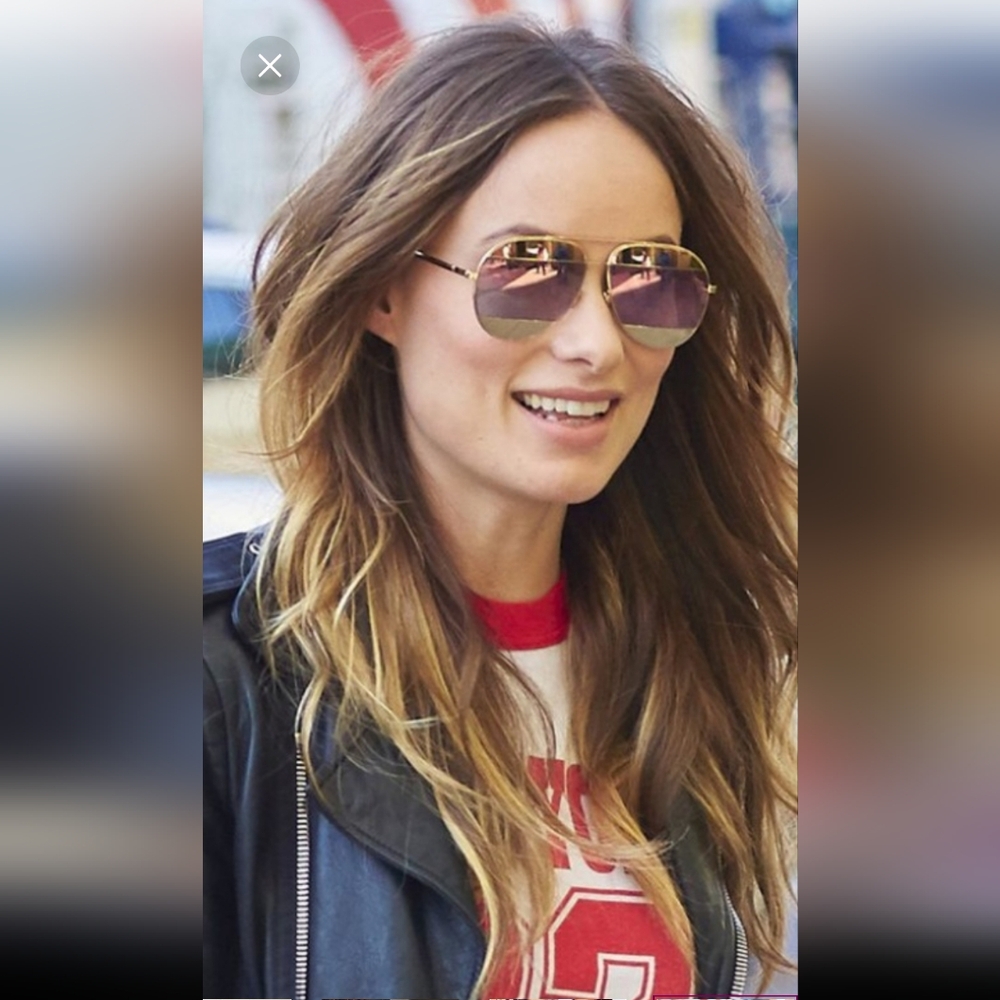 DIOR split aviator gold sunglasses unisex luxury CD logo - Picture 5 of 17